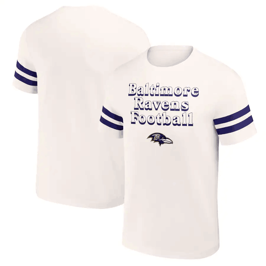 Men's Baltimore Ravens Cream x Darius Rucker Collection Vintage T-Shirt
